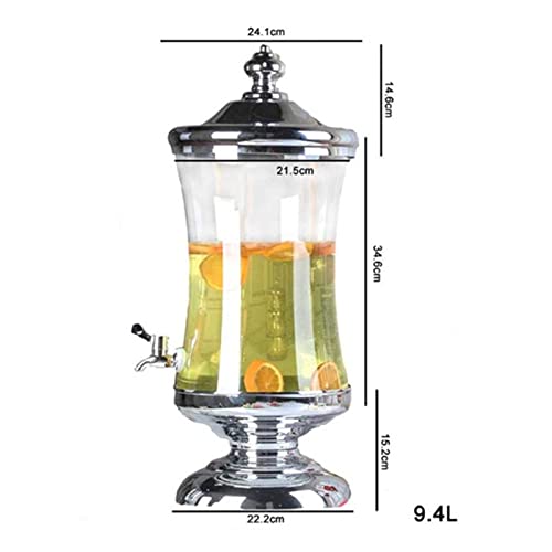 Drinks Water Dispenser Decorative Jar Drink Dispenser Glass Beverage Dispenser With Faucet For Parties Tea Iced Tea Kombuc...