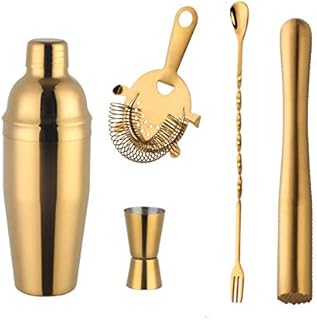 Buyerstar Bar Set 5-Piece Mixology Bartender Kit - Cocktail Shaker Set Bar Tool Set for Home and Professional Bartending -...
