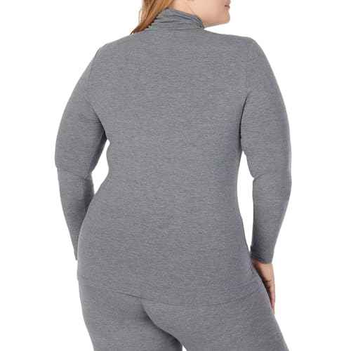 Cuddl Duds Women's Softwear with Stretch Long Sleeve Turtle Neck Top