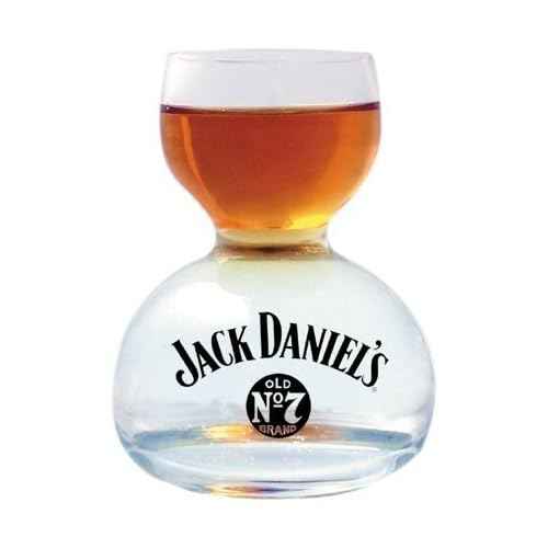 Jack Daniel's Chaser Jigger Double Bubble Shot Glass - 3 Oz by Jack Daniel's