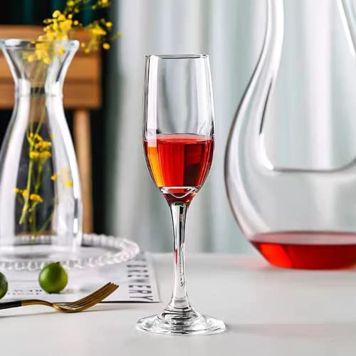 Ufrount 6oz Champagne Flute,Clear Champagne Glasses Set of 14,Elegant Stemmed Champagne Glasses Sparkling Wine Glasses for...