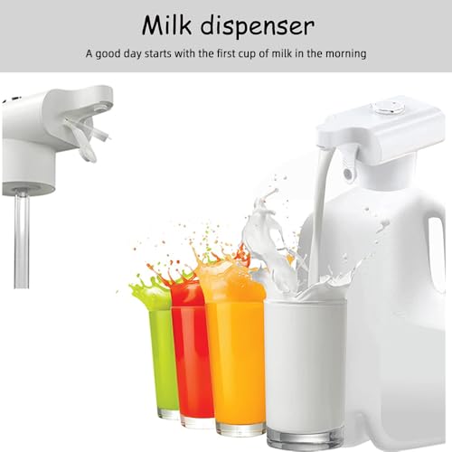 Automatic Drink Dispenser, Milk Dispenserfor Fridge Gallon, USB Rechargeable Food-Grade Touchless Beverage Dispenser-Elect...