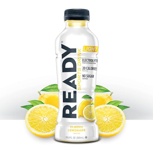 Ready® Sports Drink Light – The Ultimate Low-Calorie Hydration Drink with 4 Different Electrolytes – No Added Sugars – Nat...