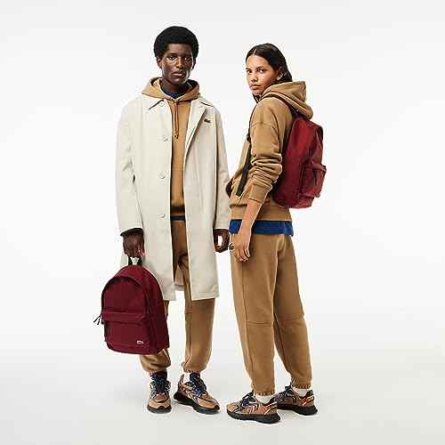Lacoste Men's Sinpople Monogramme Backpack, Spleen, One Size