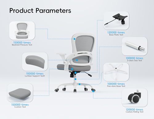 TRALT Ergonomic Office Chair - Comfy Desk Chair with Back Support, Home Office Desk Chairs, Computer Chair, 330lbs Wide Se...