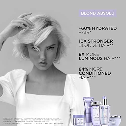 Kerastase Blond Absolu Lumire Illuminating Shampoo For Lightened & Highlighted Hair - Intensely Hydrates & Illuminates Shiny Hai