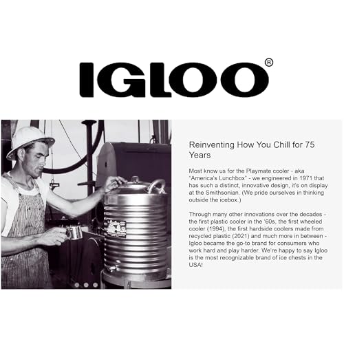Igloo Rugged 4-Hole Cooler Handle & Bracket - Made in The USA - for Party Bar, Polar 120 Qt, and 90-100 Qt Sized Ice Chest...
