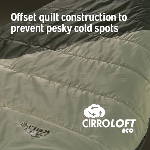 Kelty Cosmic Synthetic Fill 40 Degree Backpacking Sleeping Bag with Compression Straps, Compact and Lightweight