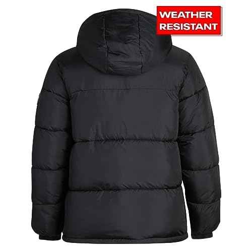 Reebok Mens Winter Jacket - Warm Heavyweight Mens Winter Coat - Wind Water Resistant Insulated Quilted Puffer Jackets for Men