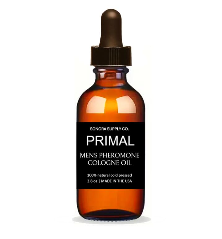 Sonora Supply Co. PRIMAL Mens Pheromone Oil - Pheromone Cologne Oil - Unleash the Raw Intoxicating Essence of PRIMAL Mens Pherom