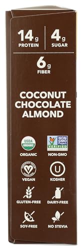 Aloha Organic Coconut Chocolate Almond Protein Bar 5 Count, 1.98 OZ