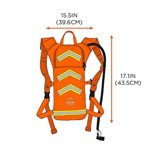 Ergodyne Chill-Its 5155HV High Visibility Low Profile Hydration Pack, Orange