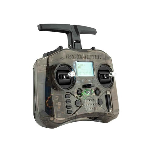 RadioMaster Pocket Portable Remote Controller Hall Gimbal EdgeTX Built in LED Light Mode 2 (Charcoal, ELRS)