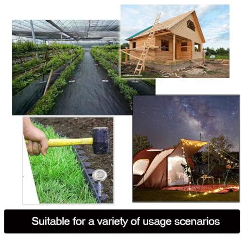 Thunia Outdoor Rug Stakes Stainless Steel Spiral Rv Carpet Stakes Patio Mats Stakes Used for Rugs, Tents, Camping, Lawn, T...