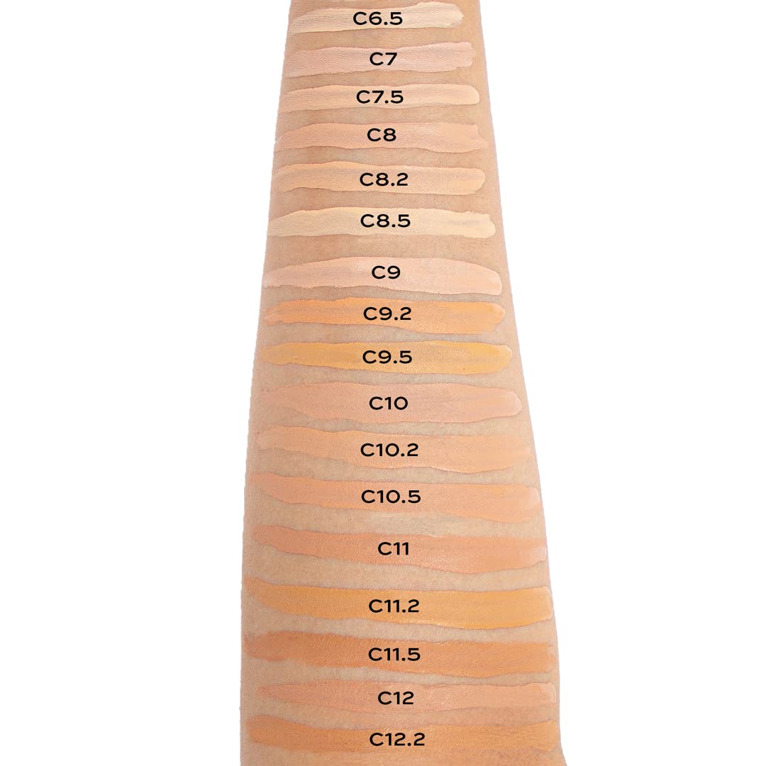 Revolution Beauty, Conceal & Define Foundation, Full Coverage, Long-Lasting Matte Finish, Vegan & Cruelty Free, F1 Fair Skin Ton