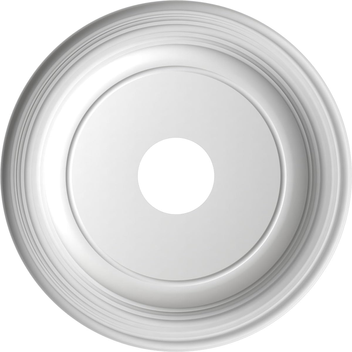 16Od X 3 1/2Id X 1 3/8P Traditional Thermoformed Pvc Ceiling Medallion (Fits Canopies Up To 9 1/2), Universal Aged Metallic Weat