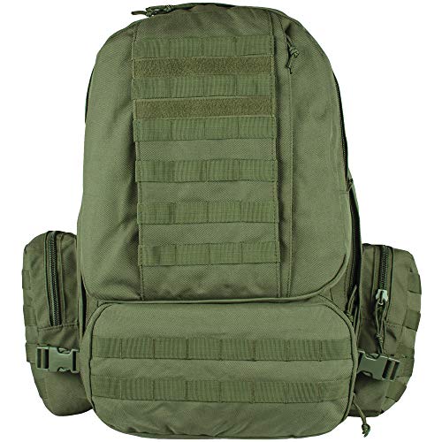 FOX OUTDOOR PRODUCTS Advanced 3-Day Combat Pack | 69L Tactical Backpack w/Dual Hydration Ports, Compression Straps & Storage