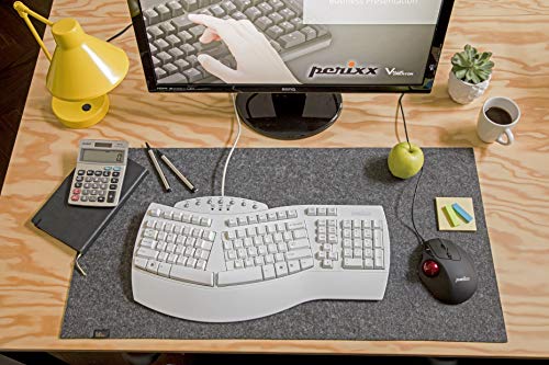 Perixx PERIBOARD-512W Periboard-512 Ergonomic Split Keyboard - Natural Ergonomic Design - White - Bulky Size 19.09"X9.29"X...