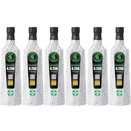 Lancer Tactical Airsoft BBS for Outdoor Field 0.20g-0.30g Outdoor BBS Bulk 6 Bottles-5100Rd Each -Outdoor Field Compliant
