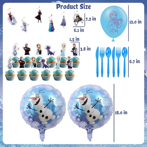 171 PCS Elegant Birthday Party Supplies, Party Decorations Include Tablecloth, Paper Tableware, Stickers, Backdrop, Banne...