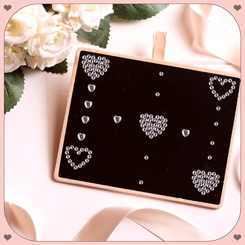 Doneace Heart Rhinestones Self Adhesive Face Gems Stickers, Hair Gems Face Jewels Festival Essentials Rave Accessories Rhi...