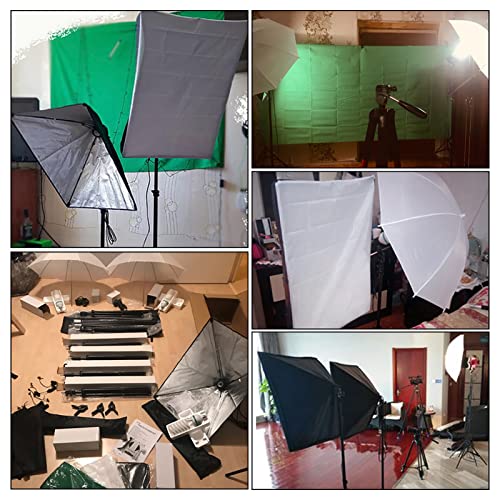 Camnoon Studio Photography Light Kit Softbox Including 45W LED Light Bulbs/ 50x70cm Softbox/ 33 Inch White Photography Umb...