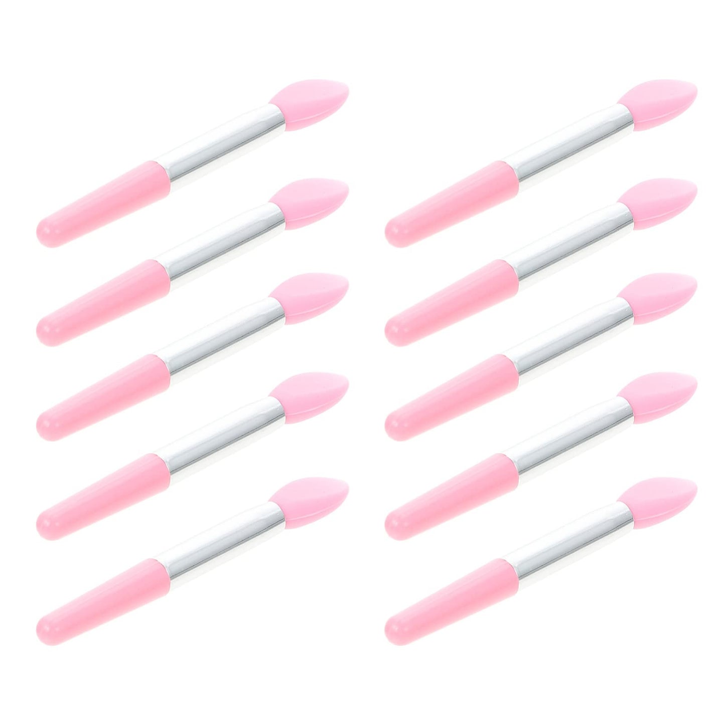 Beavorty 10pcs Silicone Lip Brush Versatile Eyeshadow Applicator for Women for Eyeshadow and Lipstick Application Lightweight an