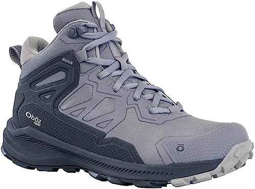 Oboz Women's Katabatic Mid B-DRY Waterproof Hiking Boot, Mineral, 5.5