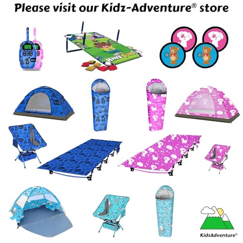 KidzAdventure Ultralight 3 Season Kids Sleeping Bag | 50F- 70F Indoor/Outdoor Sleeping Bag for Boys, Girls, Toddlers and Y...