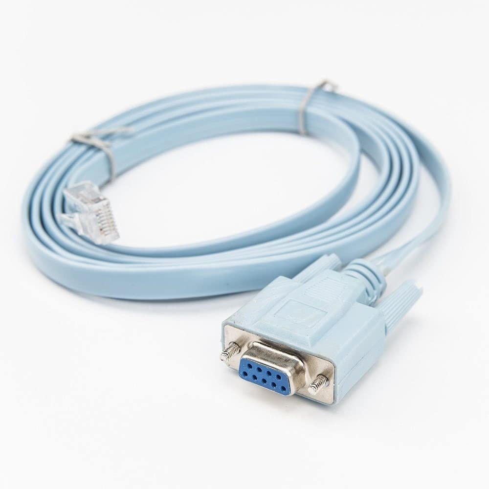 Rocstor Premium 6 Ft Cisco Console Router Cable - Rj45 (M) - Db9 (F) - Rj-45 Male Network - Db