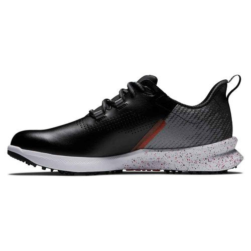 FootJoy Men's FJ Fuel Previous Season Style Golf Shoe, Black/Grey/Red, 10
