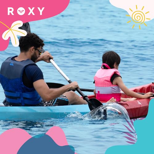 ROXY USCG Approved Life Jacket for Youth/Kids/Infant, Light-Weight Type III PFD, EPE Foam Life Vest with Quick-Release Buc...