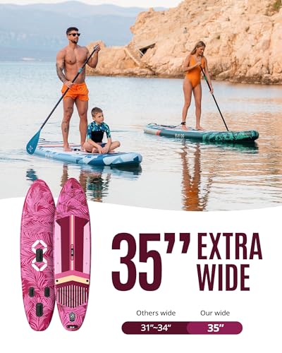 2 PCS Paddle Board - 10.5 FT Inflatable Stand Up Paddle Board with Accessories & 11.5 FT Inflatable Stand Up Paddle Board ...