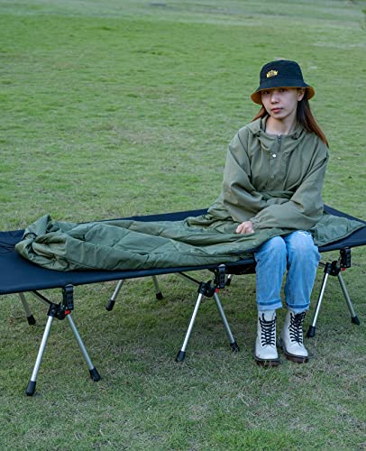 iClimb 1 Adjustable High Back Anti-Sinking Chair and 1 3M Thinsulate Warm Camping Blanket Bundle, Ultralight Compact for A...