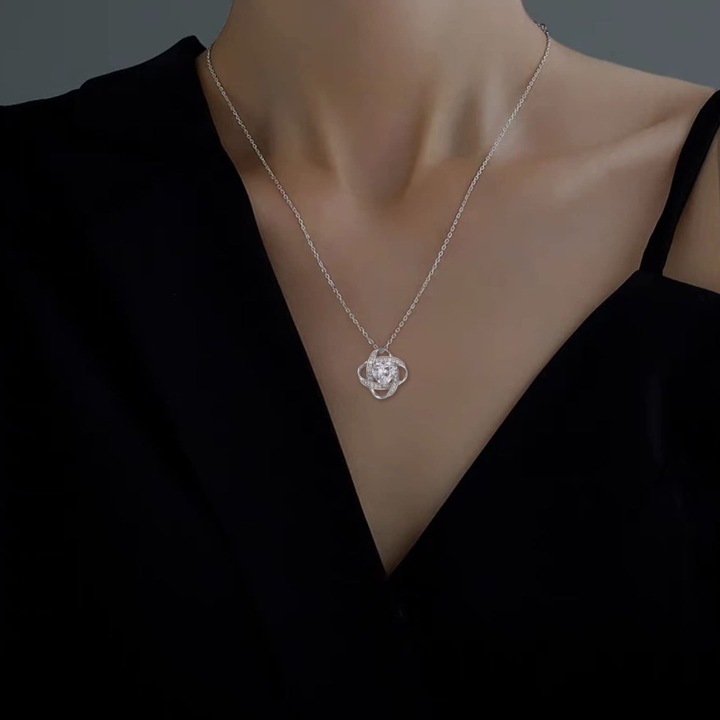 EPIRORA Best Friend Birthday Gift for Women- Love Knot Pendant Necklace for Bestie, Friendship Bff Jewelry Gifts for Friend, 18"