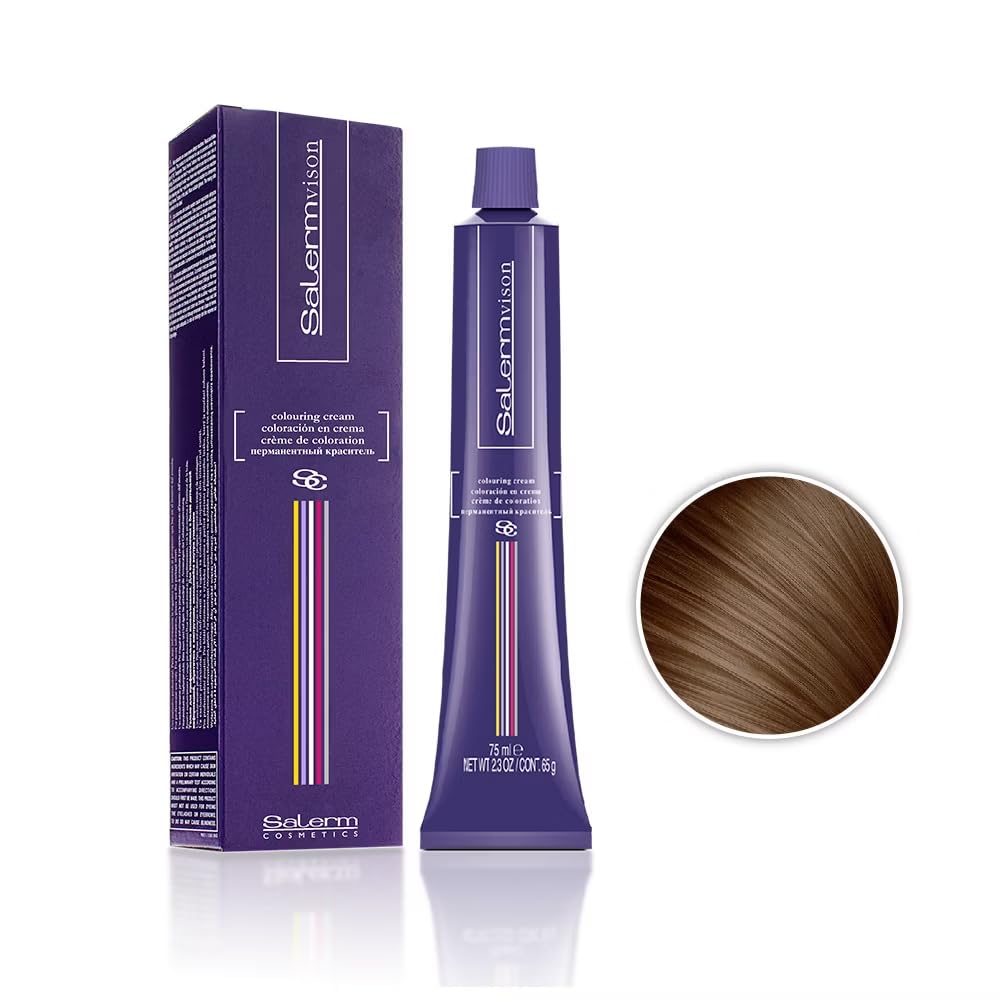 Salermvison Hair Coloring Cream #6.1 Dark Ash Blonde, 2.3 Ounce