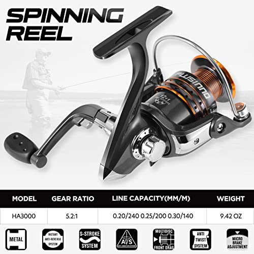 PLUSINNO Fishing Rod and Reel Combos Carbon Fiber Telescopic Fishing Pole with Reel Combo Sea Saltwater Freshwater Kit Fis...