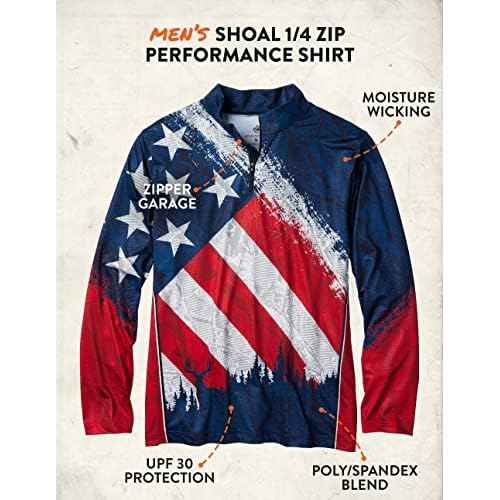 Legendary Whitetails Men's Shoal Performance 1/4 Zip Shirt