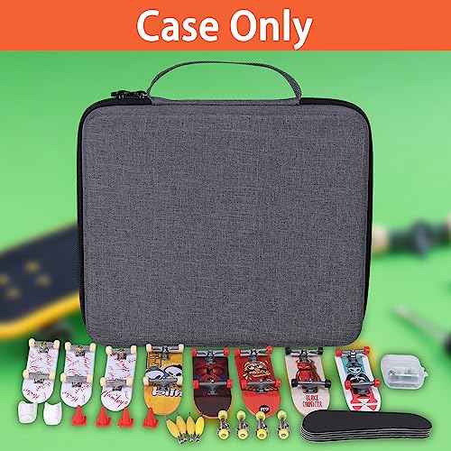 Aenllosi Hard Case for 36PCS Fingerboards,Large Capacity Holder for Mini Finger Skateboards Toy,Compatible with Grip Tapes,Bearing Wheels,Trucks & Decks(Black,Case Only)