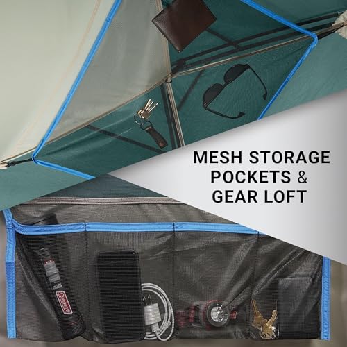 Coleman Skydome Tent with 5 Minute Setup, 2/4/6/8-Person Weatherproof Tent with Rainfly & Carry Bag, 20% More Headroom Tha...