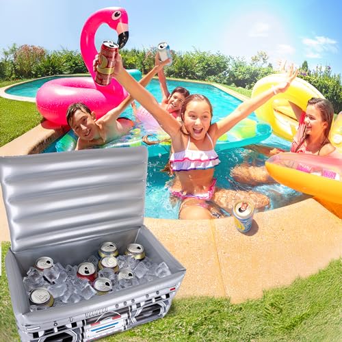 ArtCreativity 80's/90's Style Inflatable Boom Box Cooler Decoration - 24" Wide - Large Inflatable Drinker Cooler for Hip H...