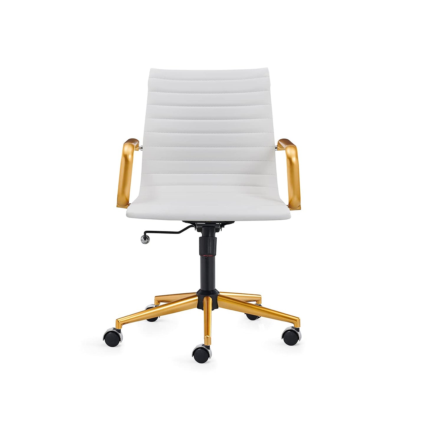Chair, Desk Computer Chair ,with Armrests ,Ergonomic Office Chair for Home and Office, 17.32 x 22.83 x 35.43 inches, Multiple Colors (Gold White)