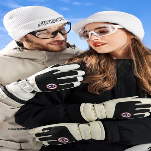 Winter Waterproof Ski Snow Warm Gloves for Women Men Windproof Cold Weather for Cycling Sports Outdoor Daily Work