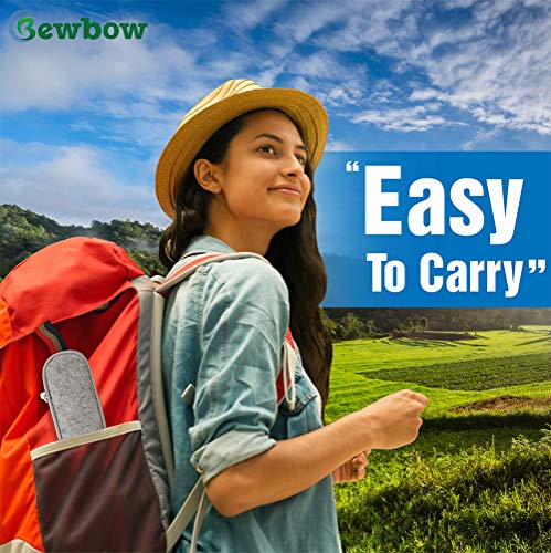 PREMIUM QUALITY Stainless Steel travel utensils Set with case, Healthy & Eco-Friendly 3pc Full Size Fork, Spoon, Portable,...
