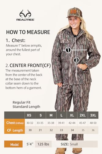 Realtree Women’s Camo Insulated Hunting Parka - Water Resistant Cold Weather Jacket, Ultra-Quiet & Rugged