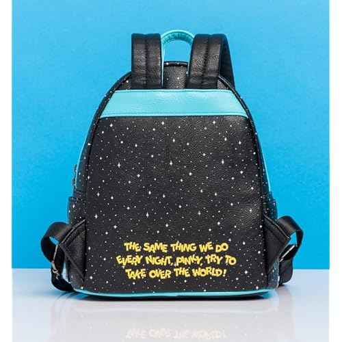 Loungefly Pinky and The Brain Take Over The World Mini-Backpack - Entertainment Earth Exclusive