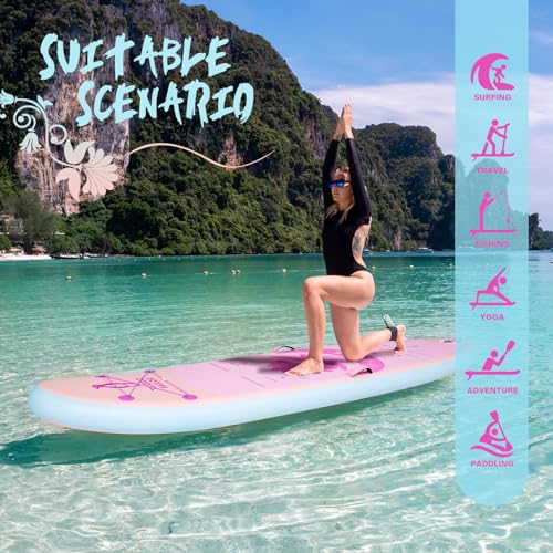 Tuxedo Sailor 10'6"×33"×6" Inflatable Stand Up Paddle Board with Premium SUP Accessories,Paddle Boards for Adults & Youth ...