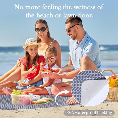 Neti Neti Wicker Picnic Basket for 4 with Insulated Cooler & Waterproof Blanket – Large Willow Picnic Hamper for Outdoor, ...