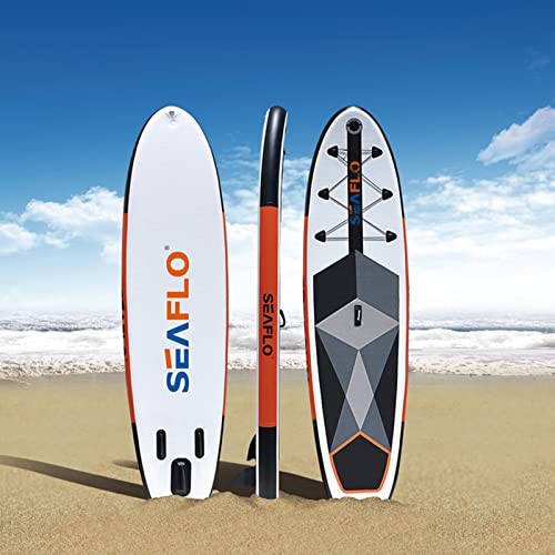 Savvycraft Inflatable Standing Paddle Board 11'x30''x6'' SUP Youth and Adult, ISUP Accessories: Adjustable Paddle, Double ...