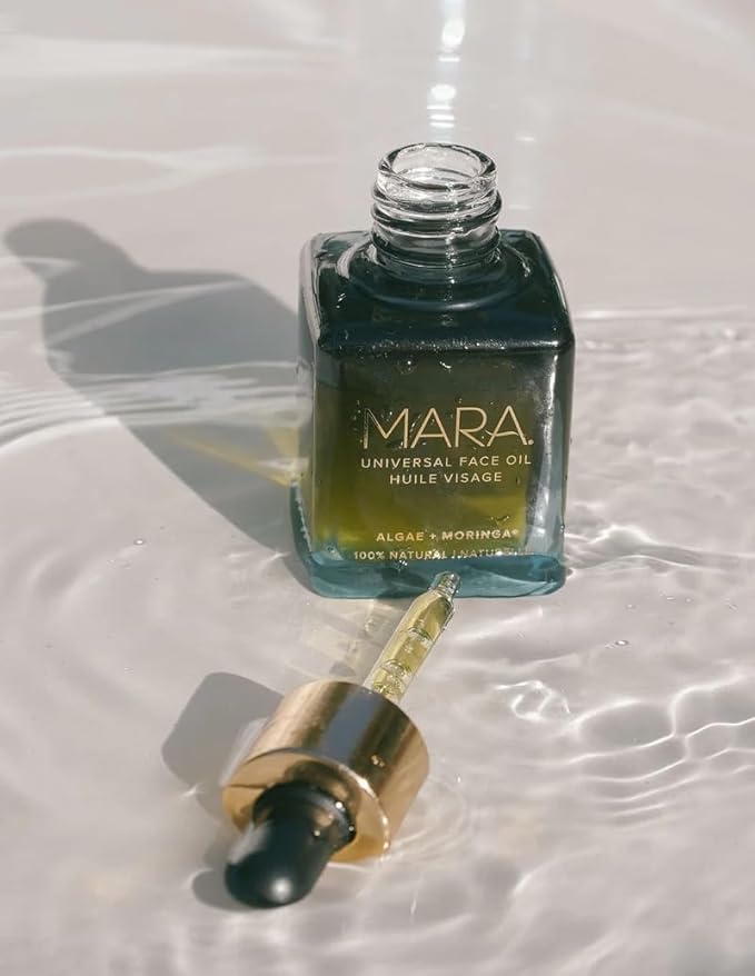 MARA - Universal Hydrating Face Oil for Anti-Aging + Glow with Algae + Moringa | Superfood Plant Oils Plump Skin, Boosts Firmness, For All Skin Types (1.2 oz | 35 ml)